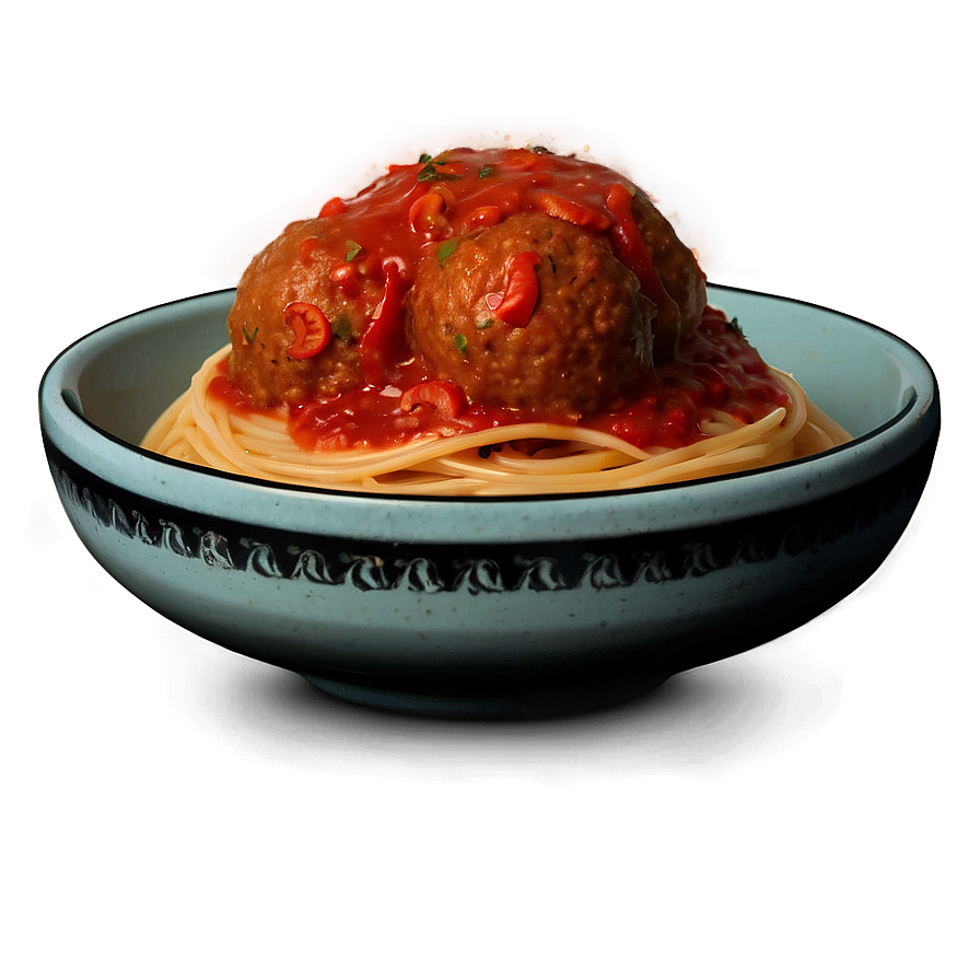 Spaghetti And Meatball Dish Png Kdi56 PNG