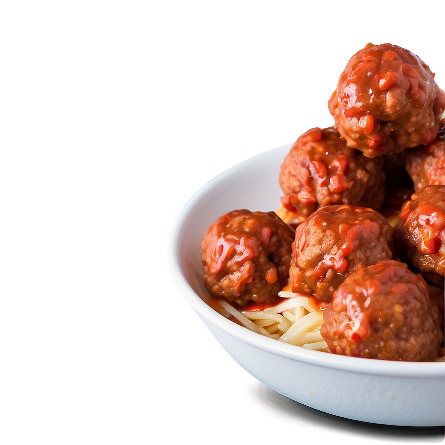 Spaghetti Meatballs Dish.png PNG