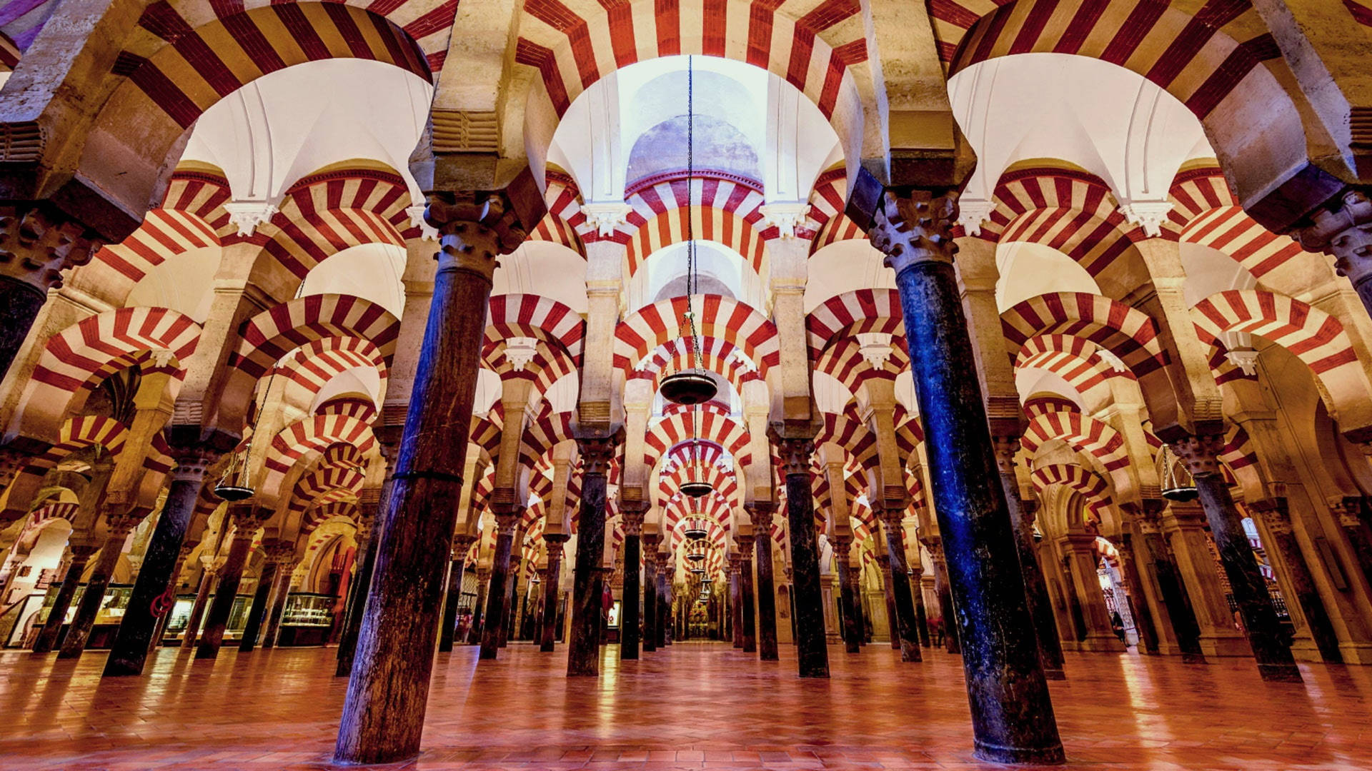 Spain Cathedral Cordoba Arches Wallpaper