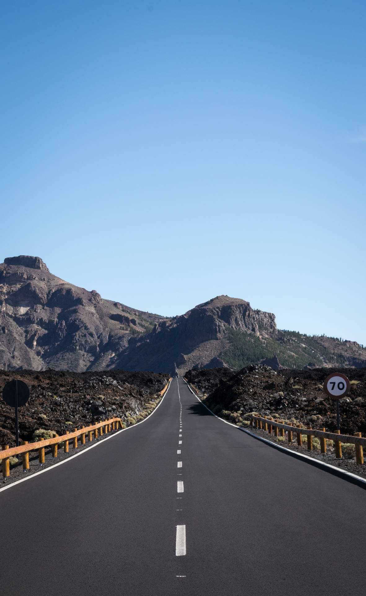 Spain El Teide Road Wallpaper