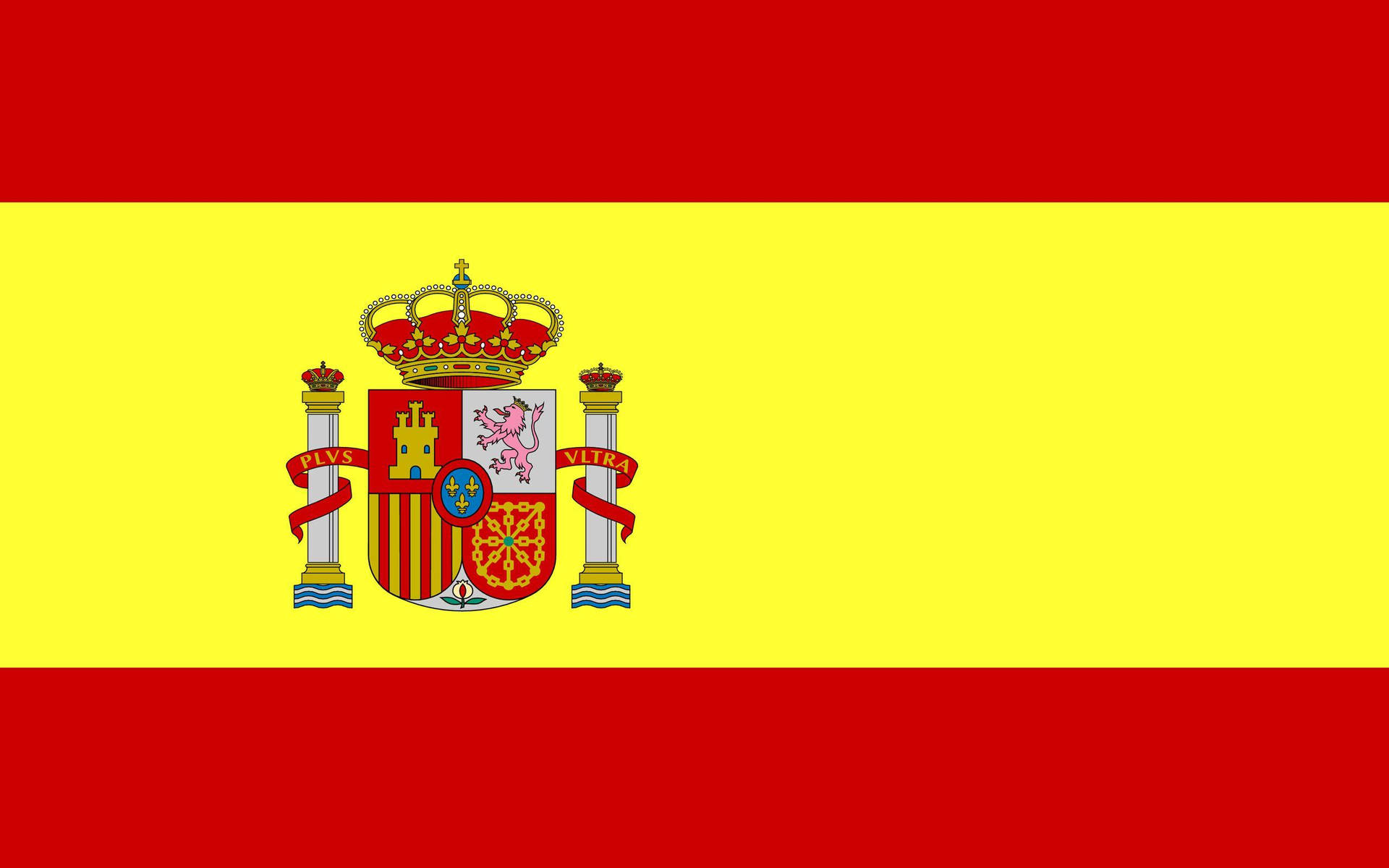 Spain Flag Red Yellow Vector Wallpaper