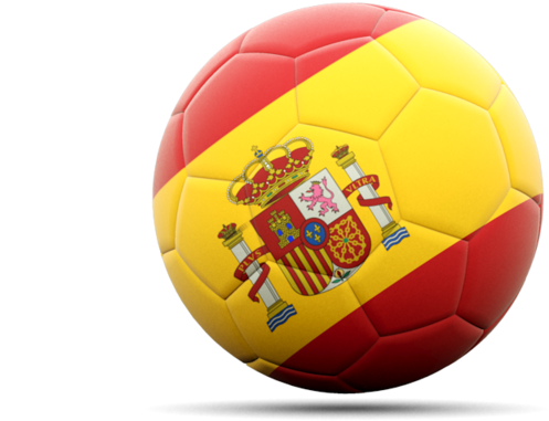Spain Flag Soccer Ball PNG