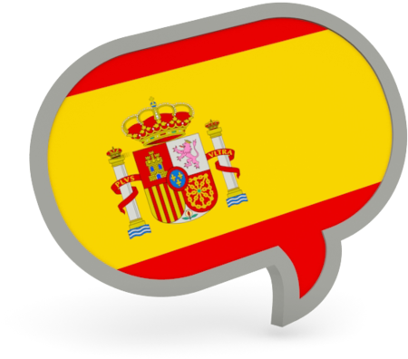 Spain Flag Speech Bubble Graphic PNG