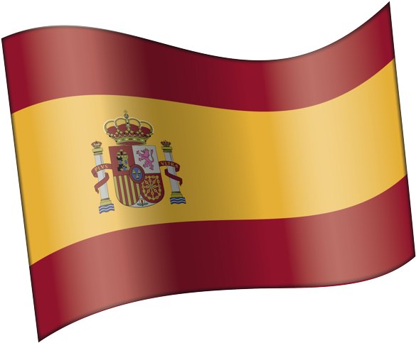 Spain National Flag Waving PNG