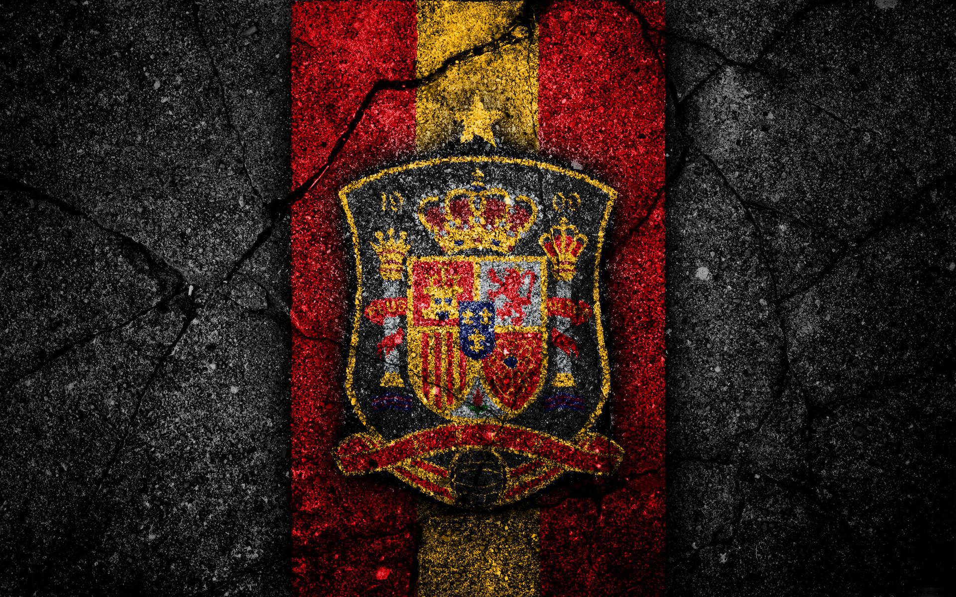 Spain National Football Team Creative Logo Wallpaper