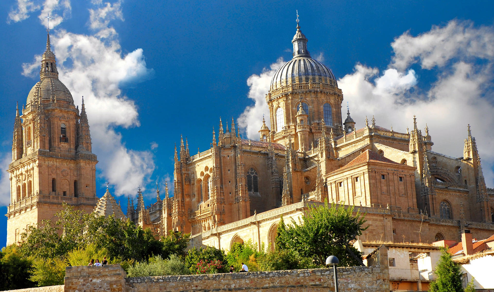 Spain New Cathedral Salamanca Wallpaper