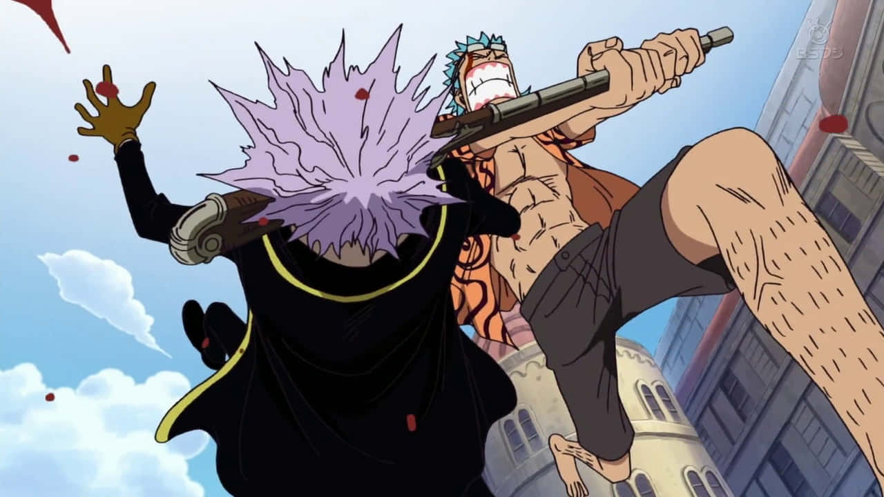 Spandam in action - One Piece's notorious villain Wallpaper