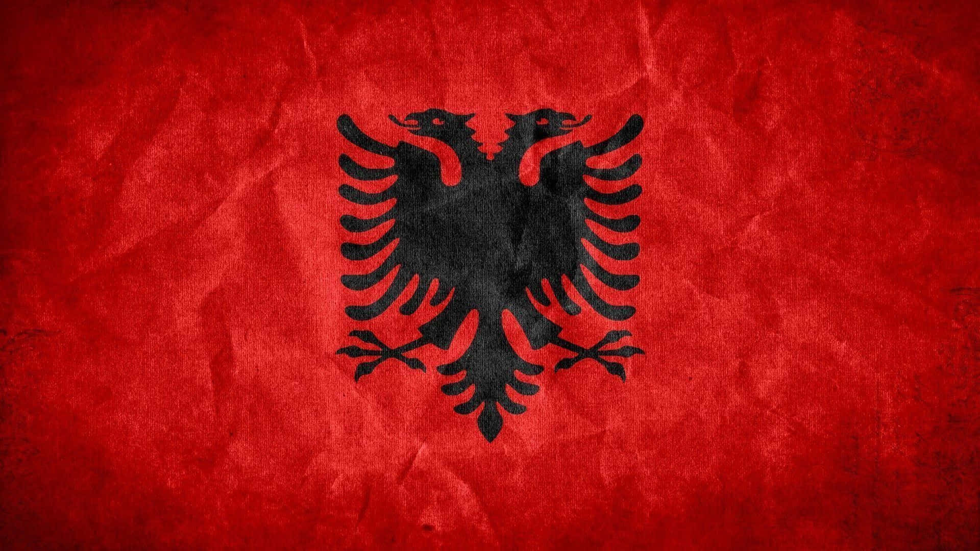 Sfondodella Bandiera Dell'albania - Sfondi