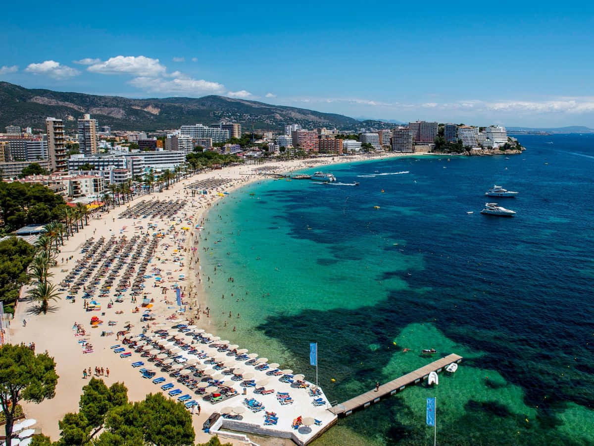 Stunning Beach View in Spain Wallpaper