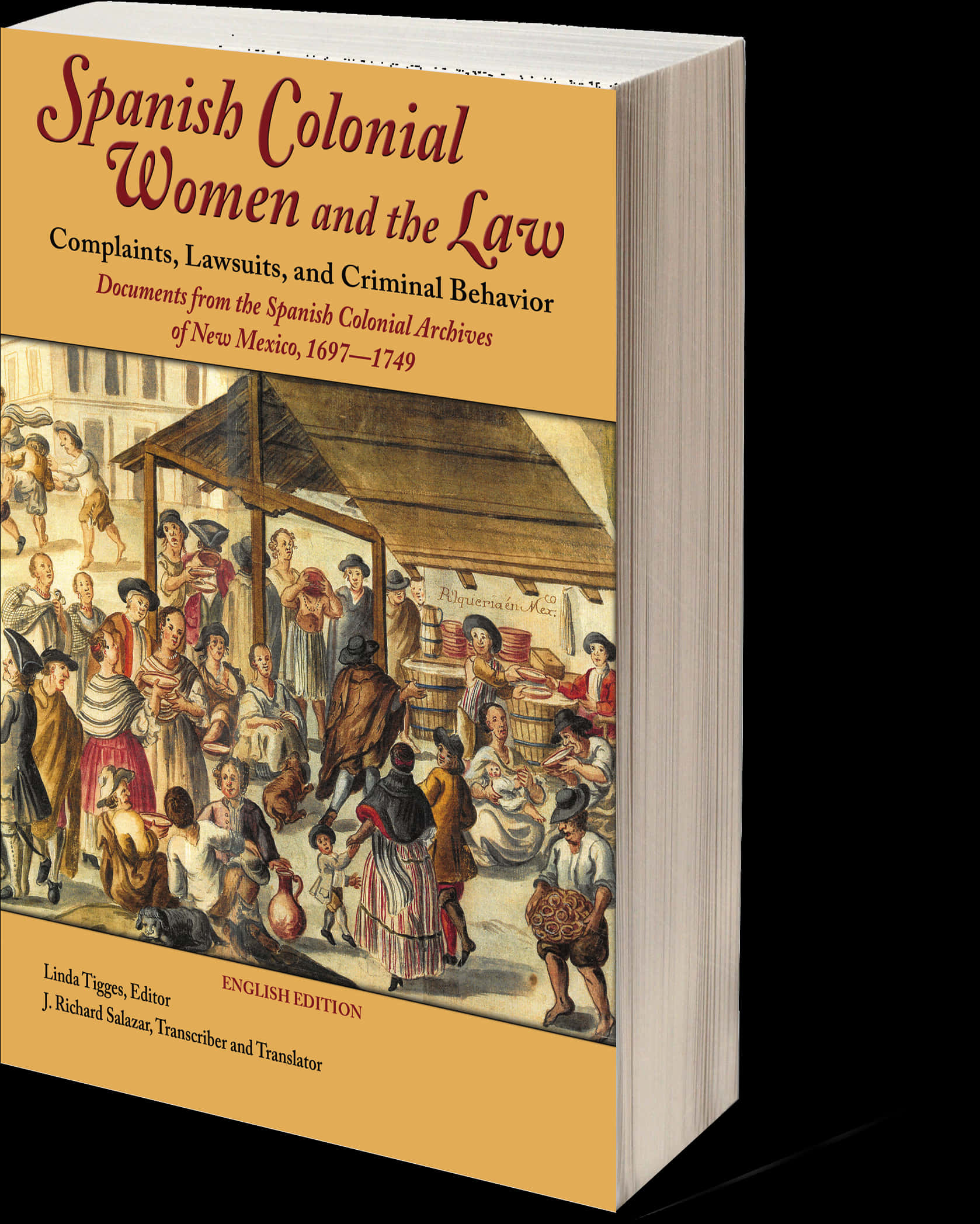 Spanish Colonial Womenand Law Book Cover PNG