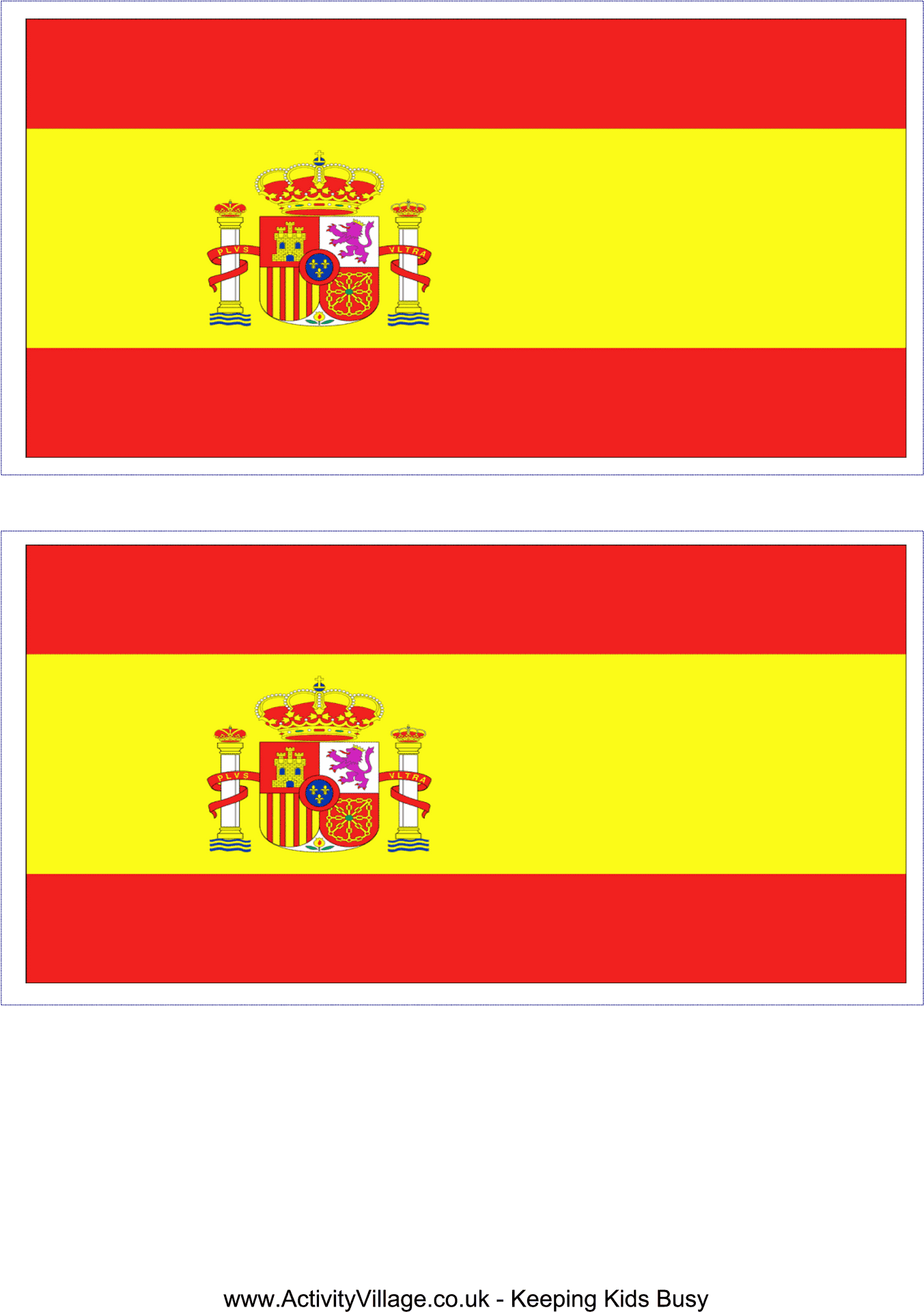 Spanish Flag Comparison PNG