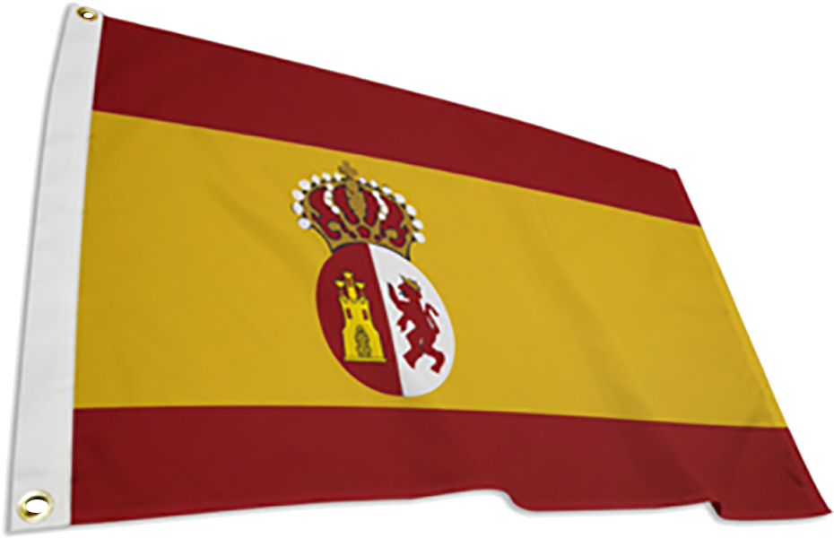 Spanish National Flag Waving PNG