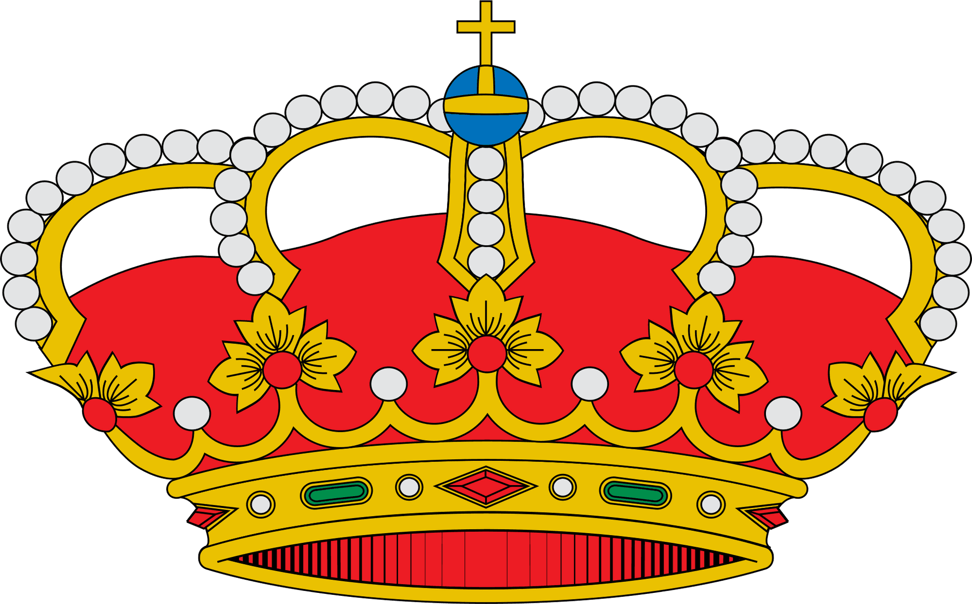 Spanish Royal Crown Illustration PNG