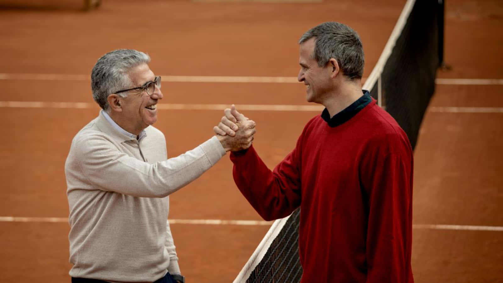 Spanish Tennis Player Manuel Orantes And Felix Sentmenat Wallpaper