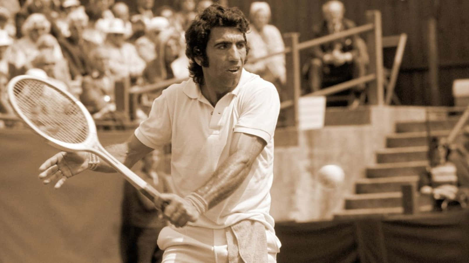 Spanisk tennisspiller Manuel Orantes Britisk Hard Court-spiller Wallpaper