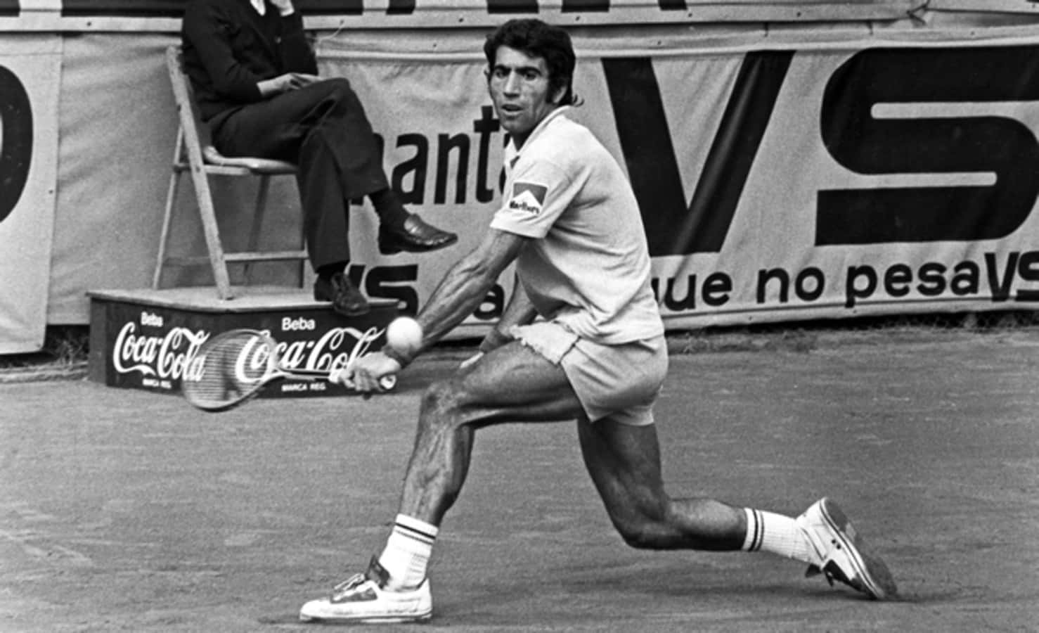 Spansk tennis spilleder Manuel Orantes klassiske fotografi Wallpaper