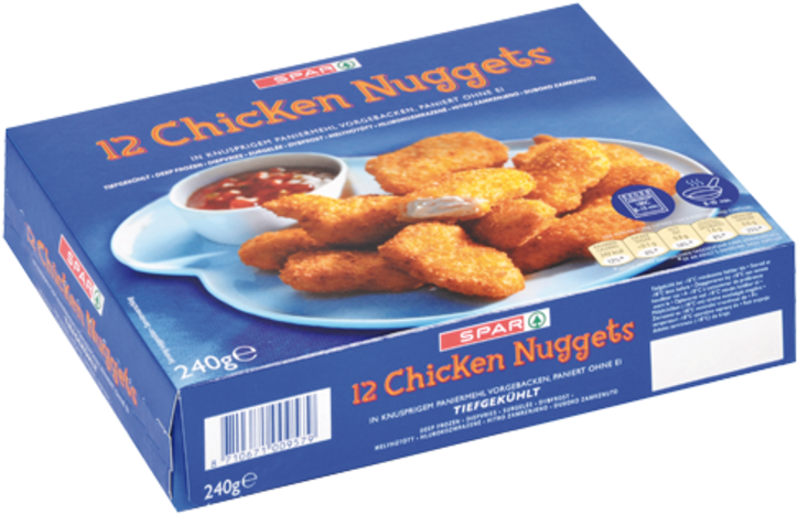 Spar Brand Chicken Nuggets Box PNG