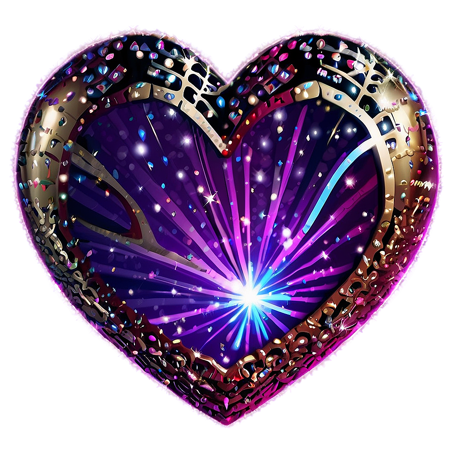 Sparkle Heart Png 04292024 PNG