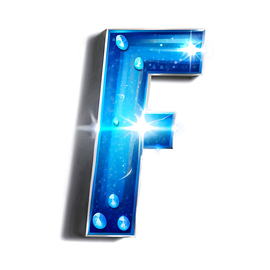 Sparkle Letter F Png Rad PNG
