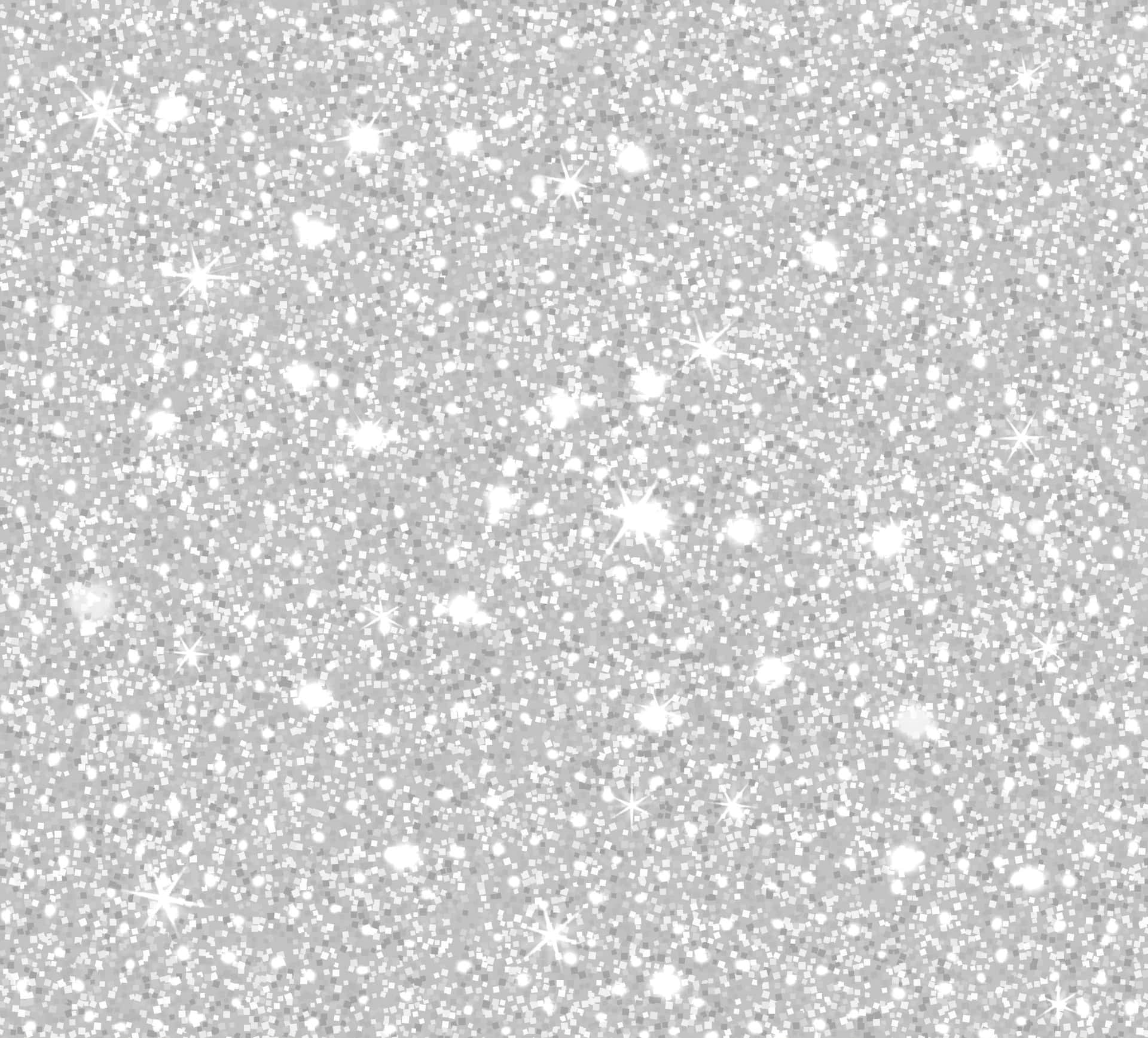 A White And Silver Glittery Background