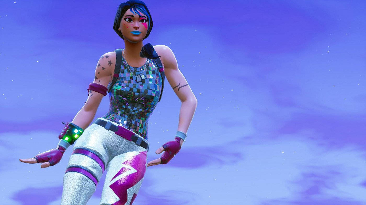 Battle for Victory with the Sparkle Specialist Outfit in Fortnite Wallpaper