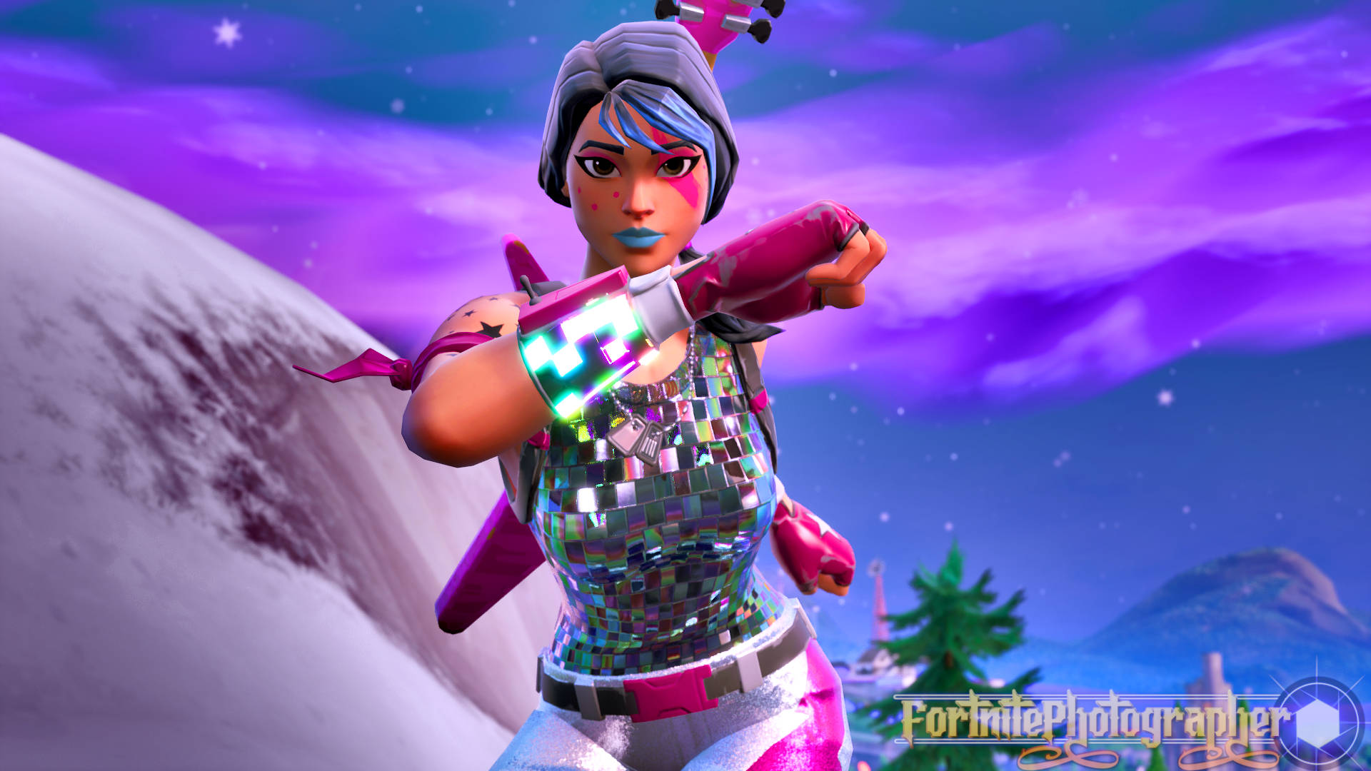 Fortnite - A Girl In A Pink Outfit Wallpaper