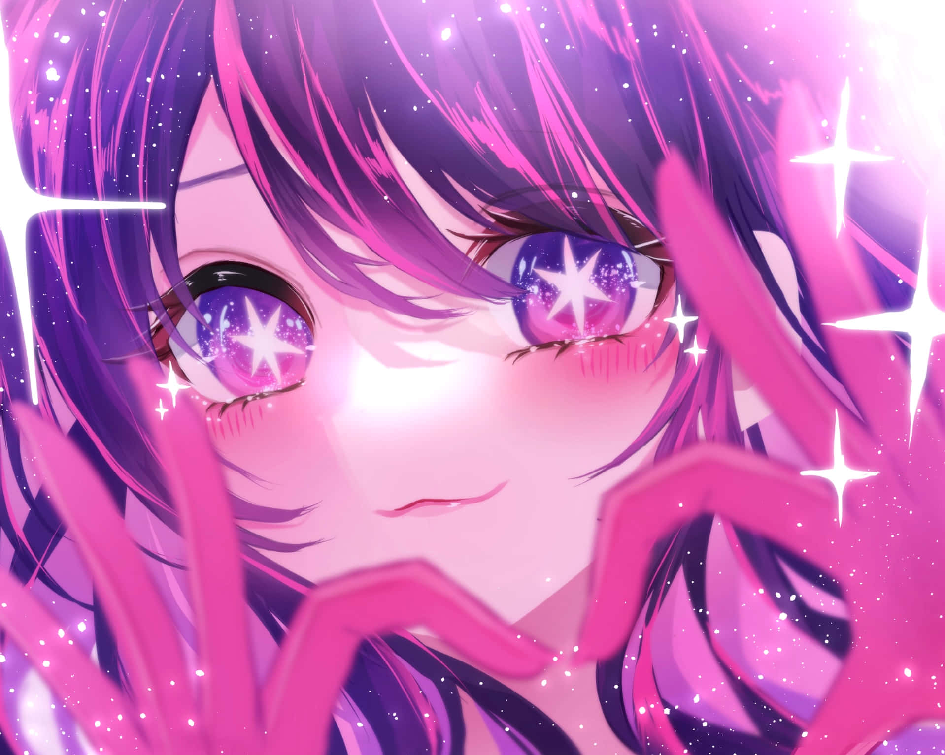Sparkling Anime Eyes Artwork Wallpaper
