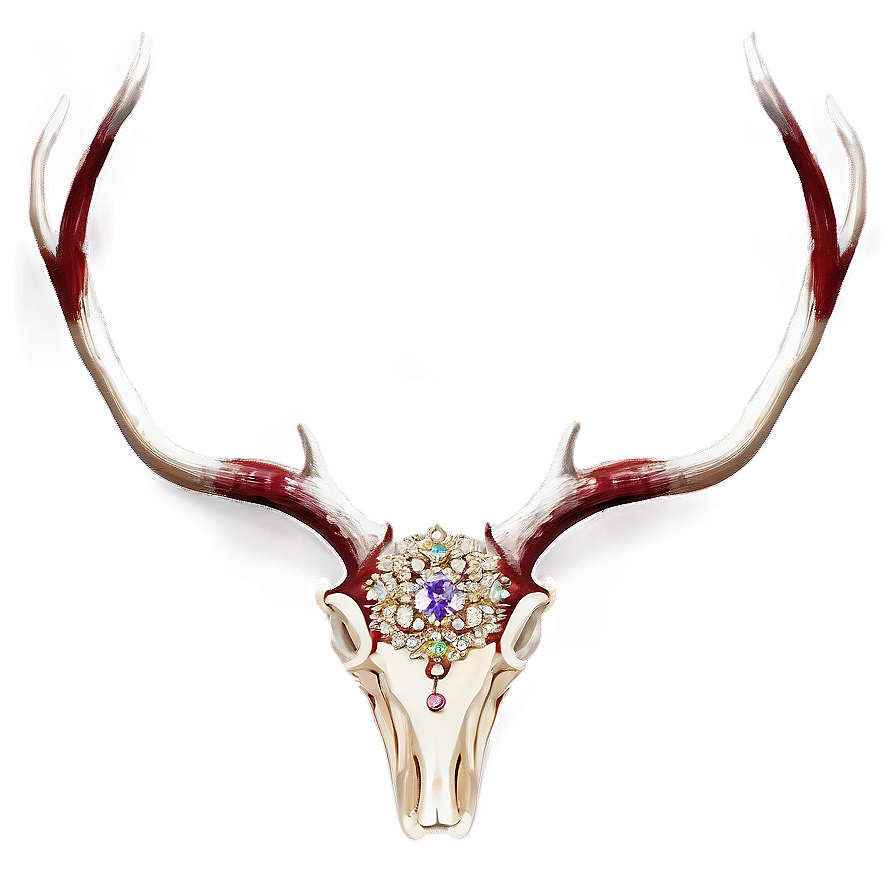 Sparkling Antler Motif Png 06212024 PNG