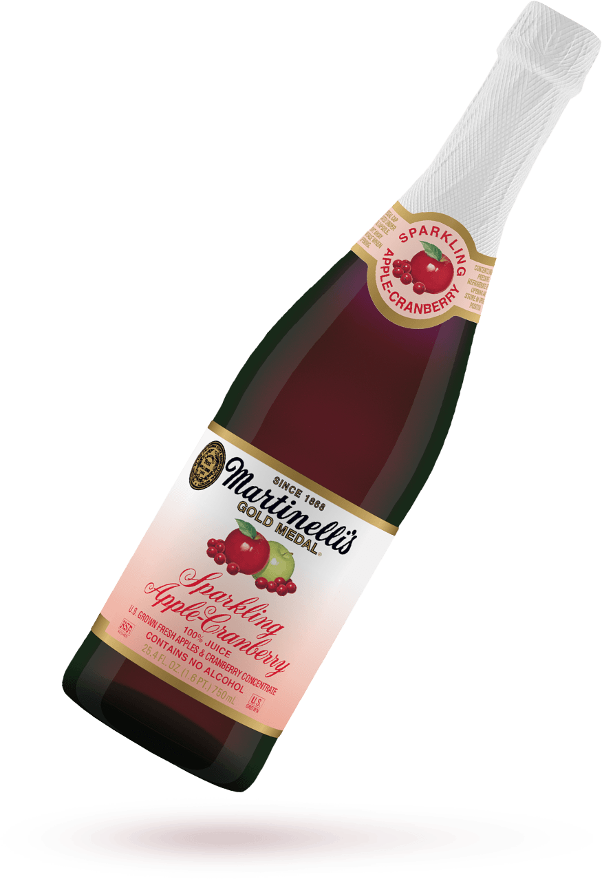 Sparkling Apple Cranberry Cider Bottle PNG