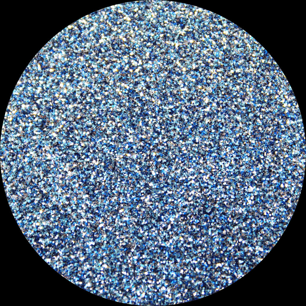 Sparkling Blue Glitter Texture PNG