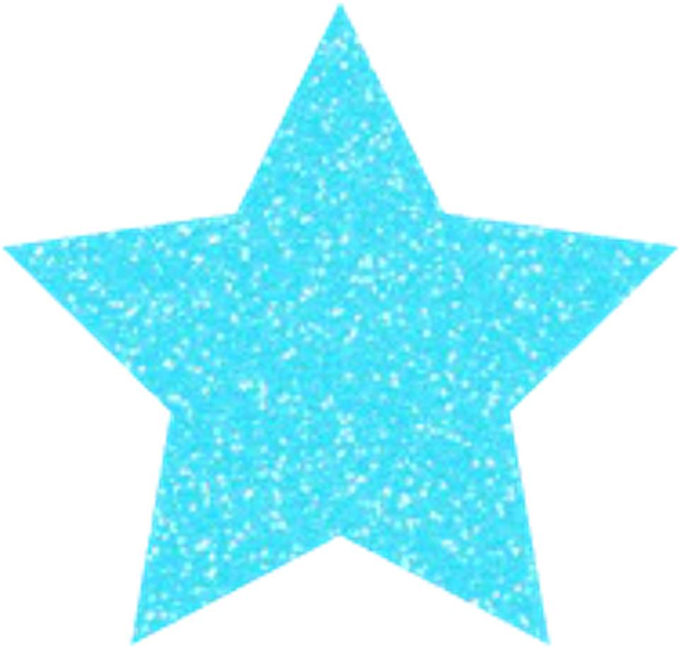 Sparkling Blue Star Texture PNG