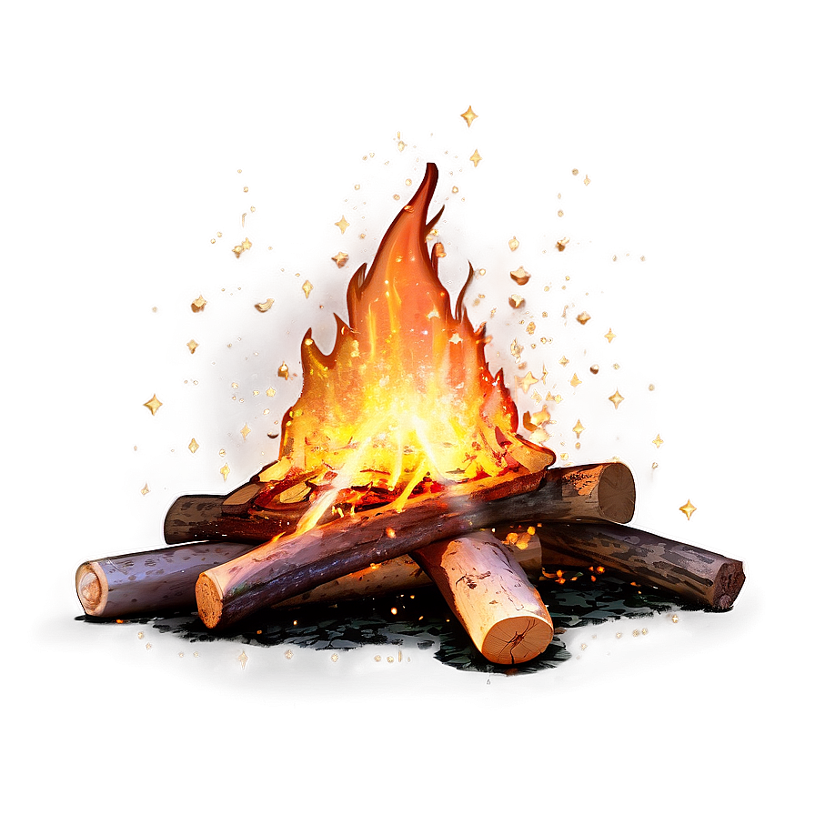 Download Sparkling Bonfire Png A | Wallpapers.com