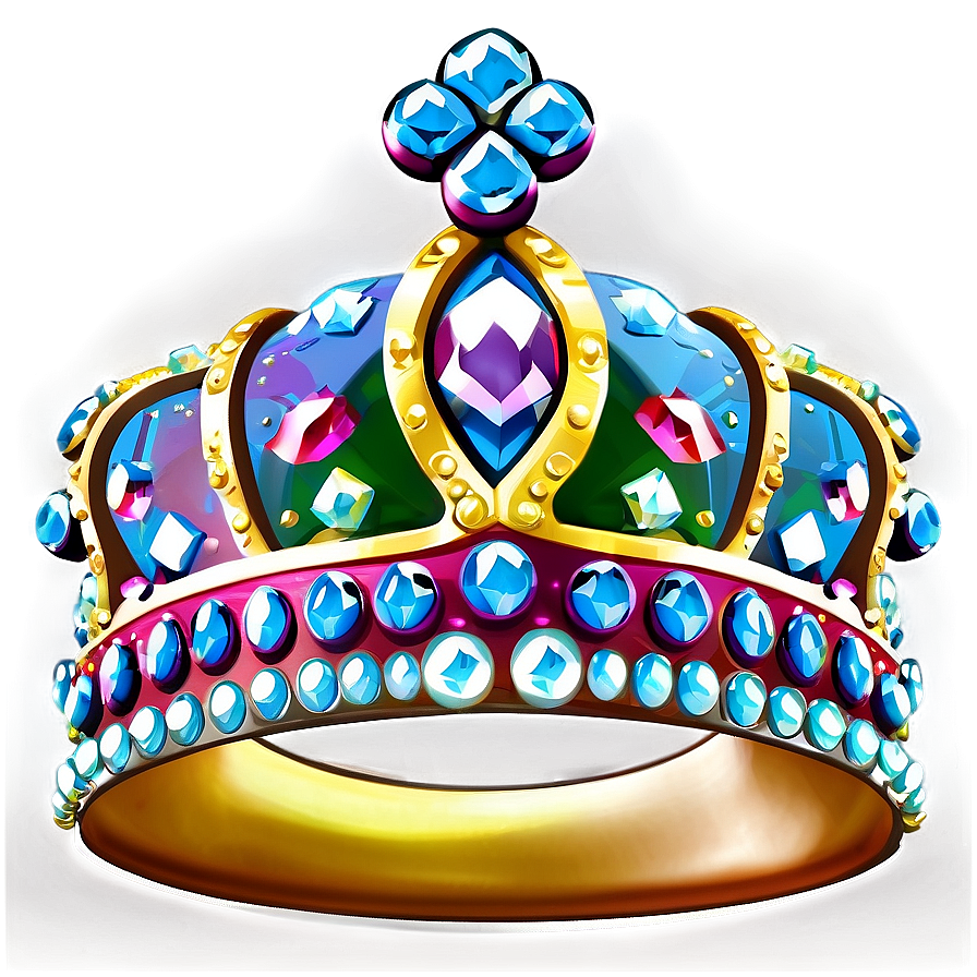 Sparkling Cartoon Crown Png 9 PNG