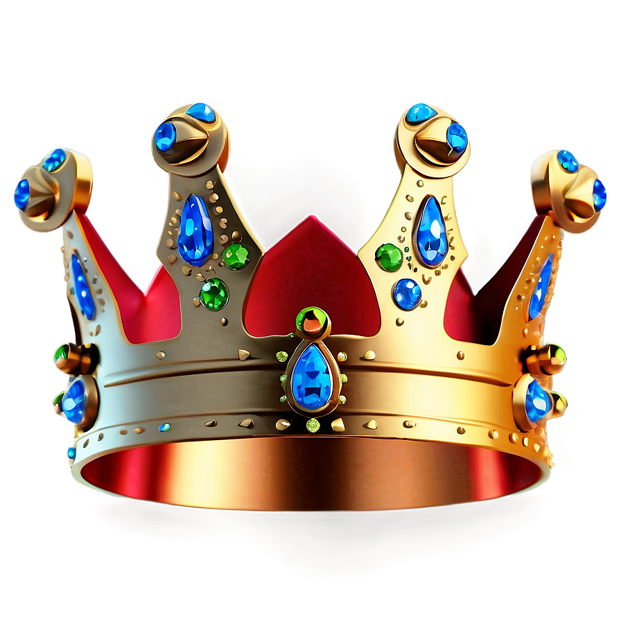 Sparkling Cartoon Crown Png Eyv36 PNG