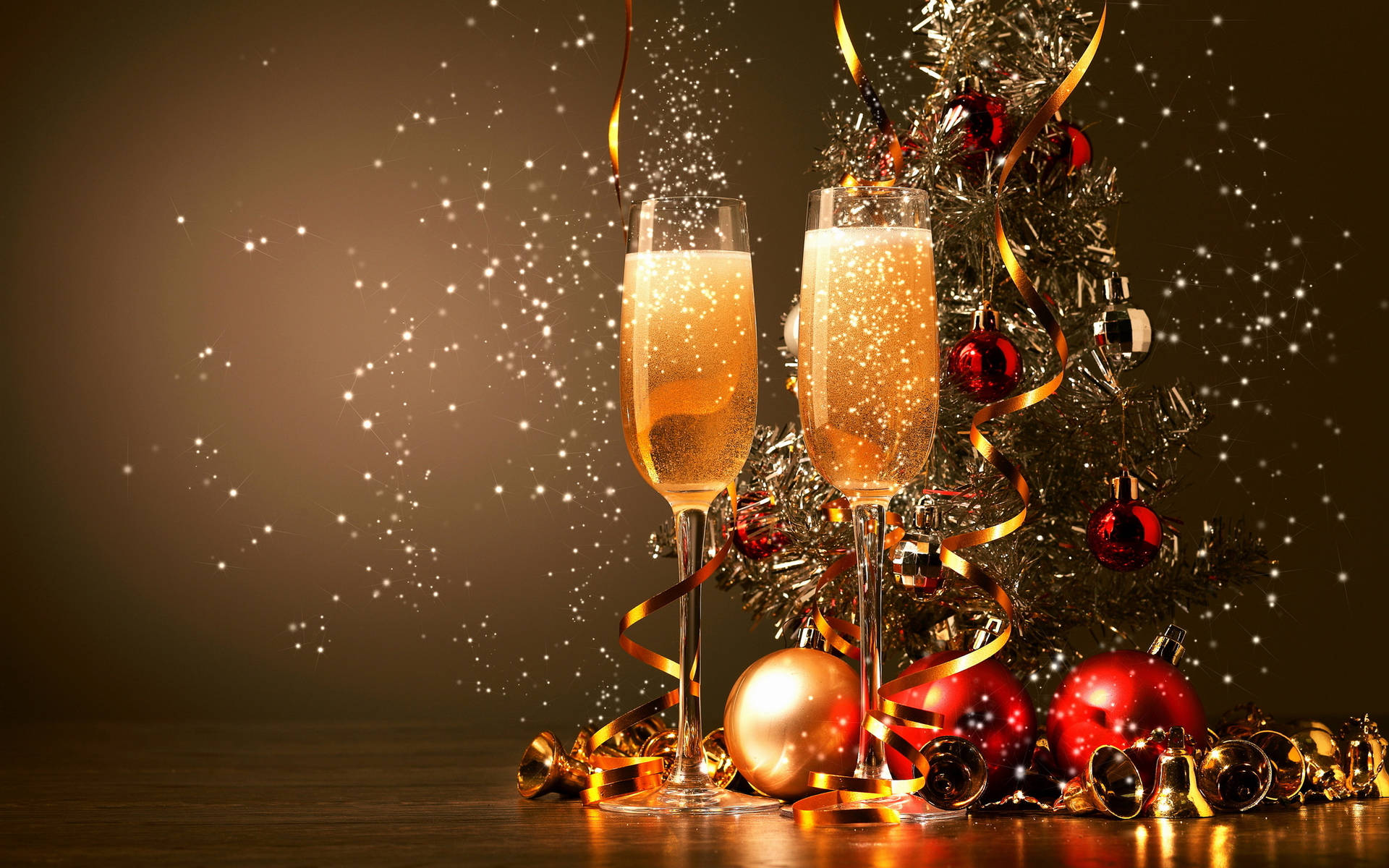 Sparkling Champagne Drink New Year
