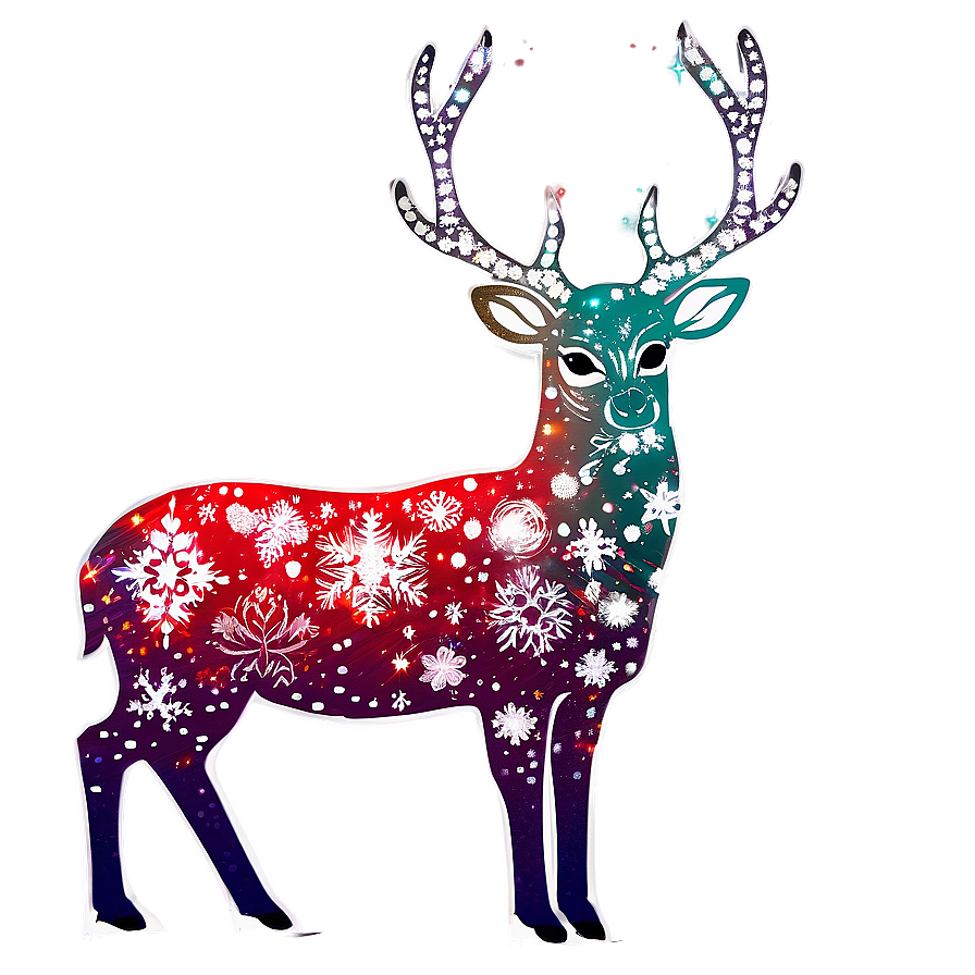 Download Sparkling Christmas Deer Png 05062024 | Wallpapers.com