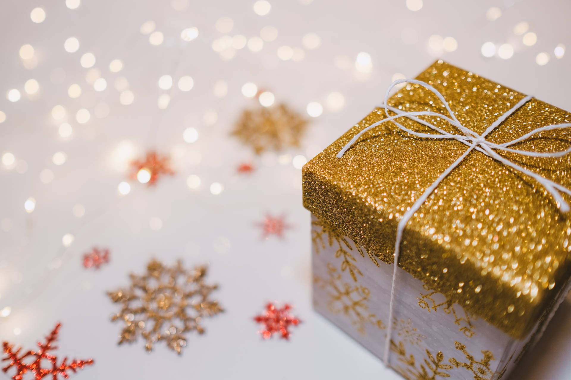 Sparkling Christmas Gift Background