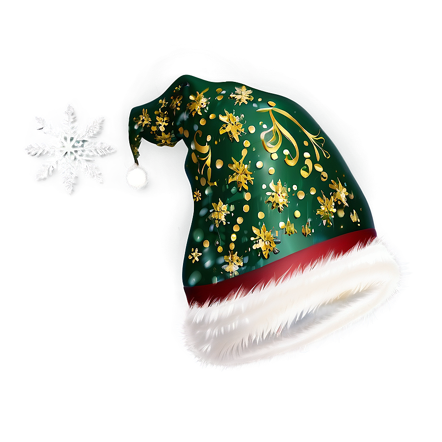 Sparkling Christmas Hat Png 04292024 PNG
