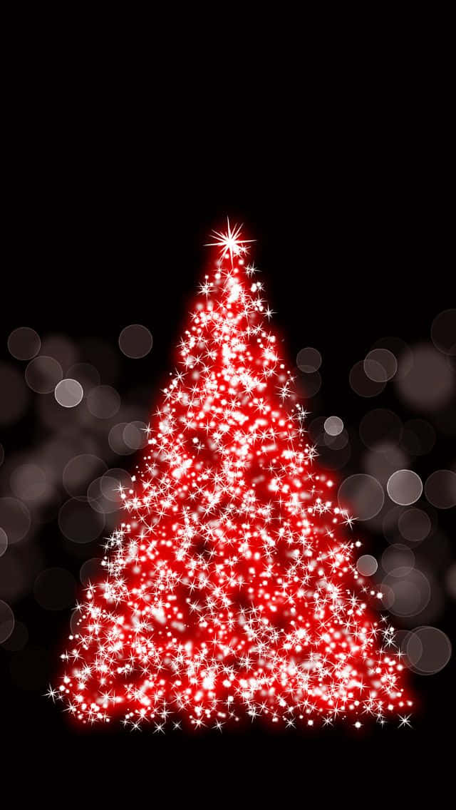 Sparkling Christmas Treei Phone Wallpaper Wallpaper