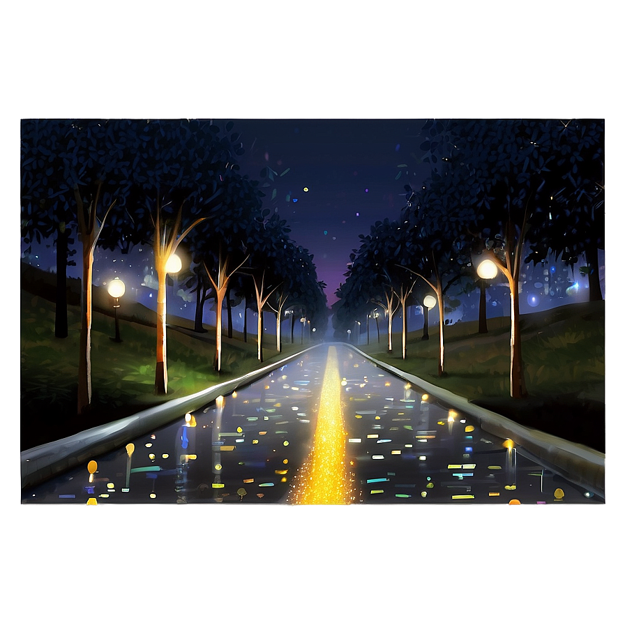 Sparkling City Lights Path Png Ycl15 PNG