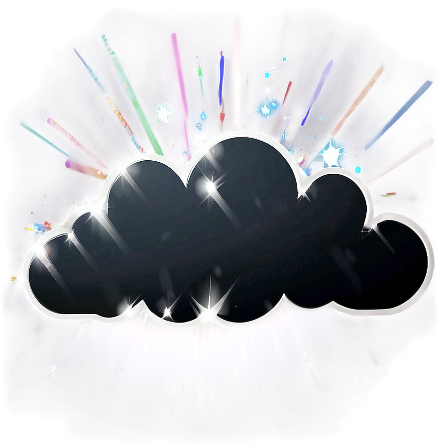Sparkling Cloud Vector Image Png Xej73 PNG