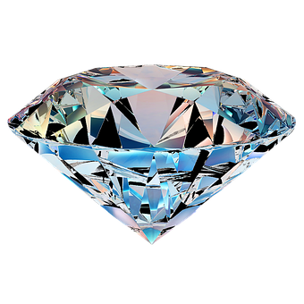 Sparkling Cut Diamond Graphic PNG