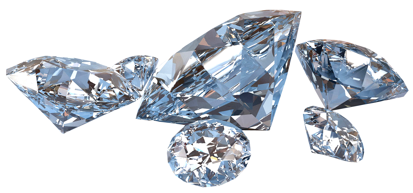 Sparkling Cut Diamonds Collection PNG