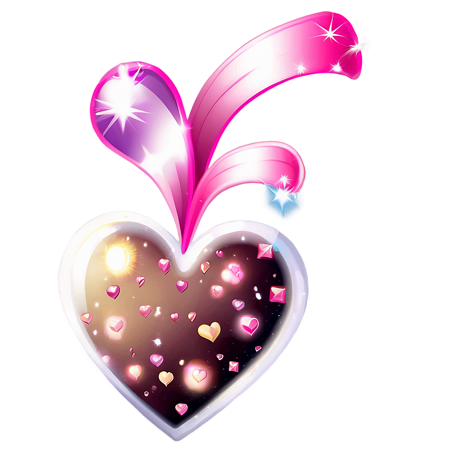 Sparkling Cute Heart Png 49 PNG