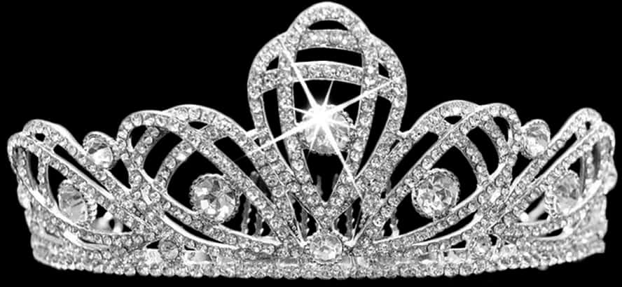 Sparkling Diamond Crown PNG