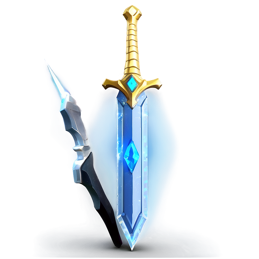 Sparkling Diamond Sword Render Png 05252024 PNG