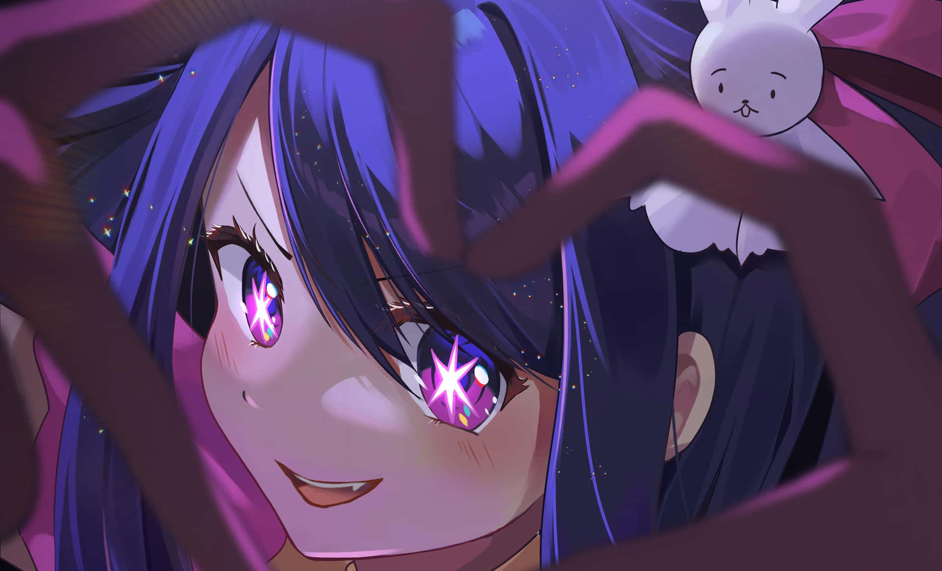 Sparkling Eyes Anime Character Wallpaper