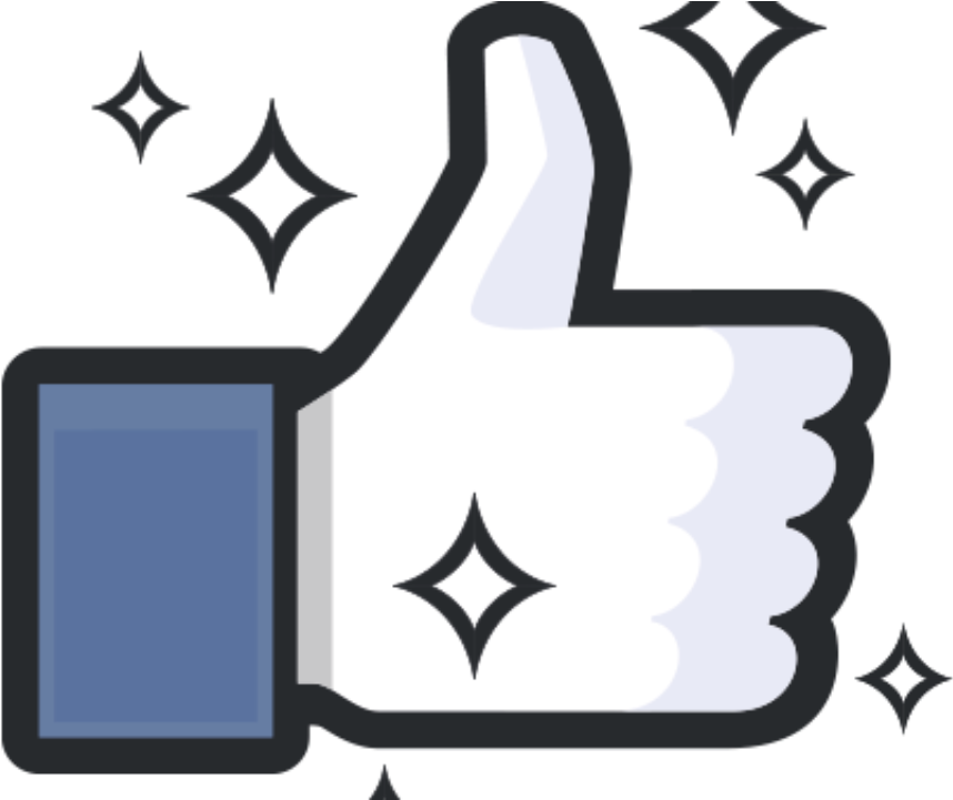 Sparkling Facebook Like Icon PNG
