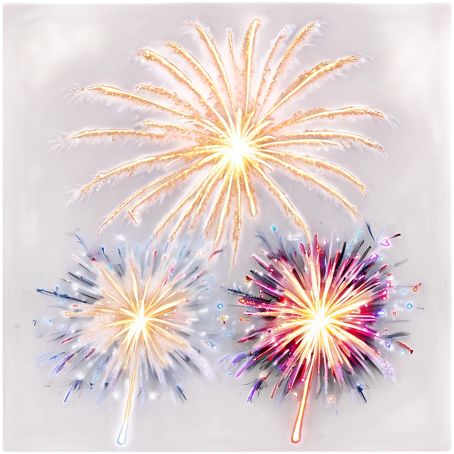 Sparkling Fireworks Png 05212024 PNG