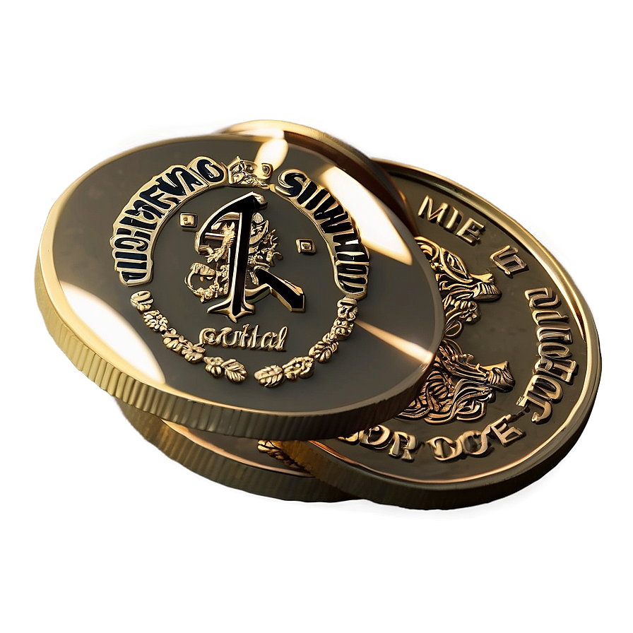 Sparkling Gold Coin Png Pqm31 PNG